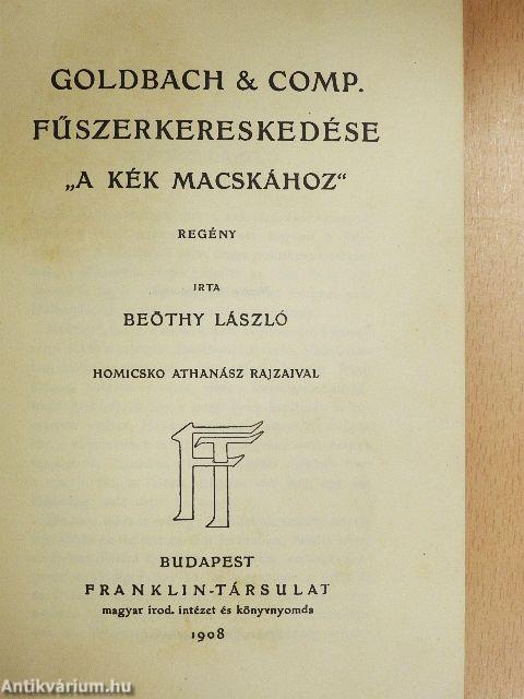 Goldbach & Comp. fűszerkereskedése "A kék macskához"