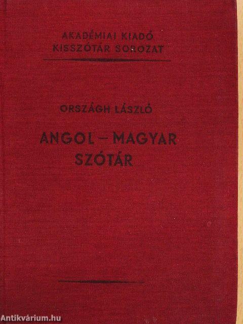 Angol-magyar szótár