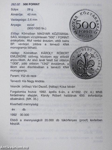 Magyarország fém- és papírpénzei. A forint pénzrendszer 1992-1996 - 2. számú pótlás