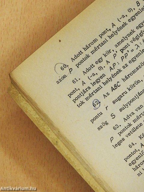 Geometriai példatár III.