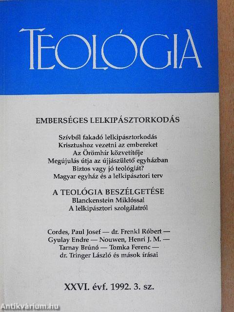 Teológia 1992. augusztus