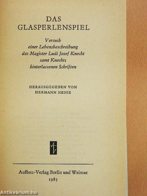 Das Glasperlenspiel