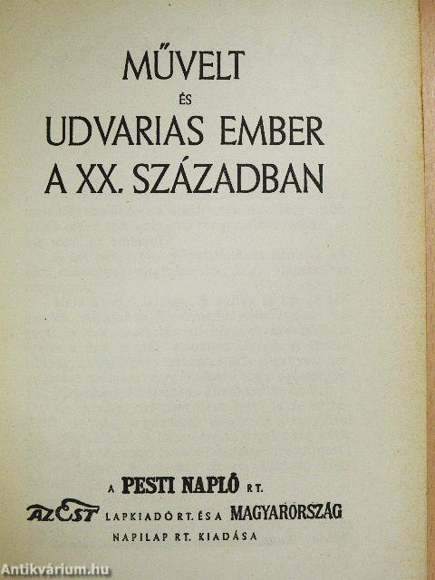 Művelt és udvarias ember a XX. században