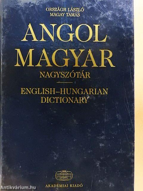 Angol-magyar nagyszótár