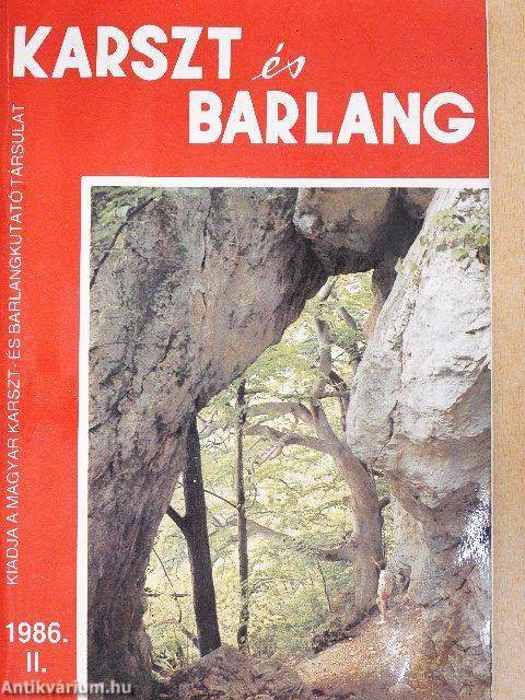 Karszt és Barlang 1986. II.