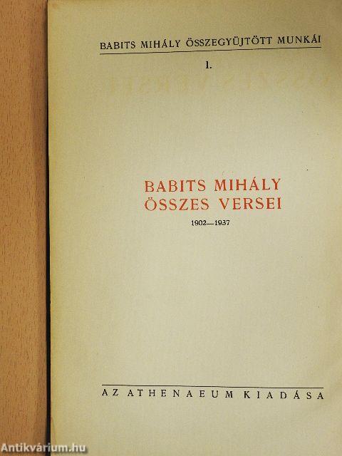 Babits Mihály összes versei