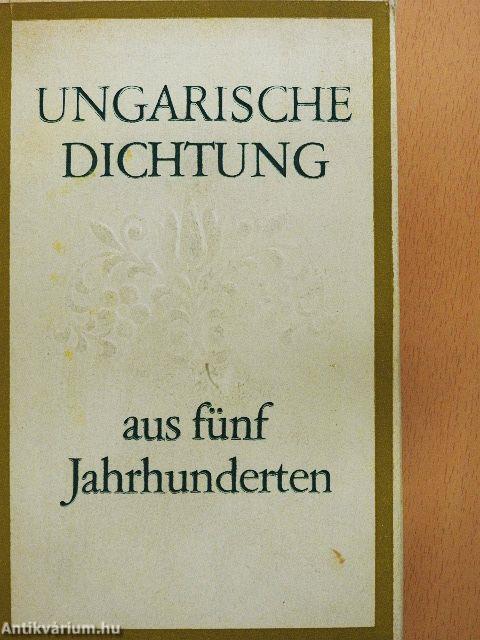 Ungarische dichtung aus fünf Jahrhunderten