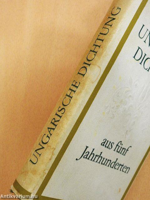 Ungarische dichtung aus fünf Jahrhunderten