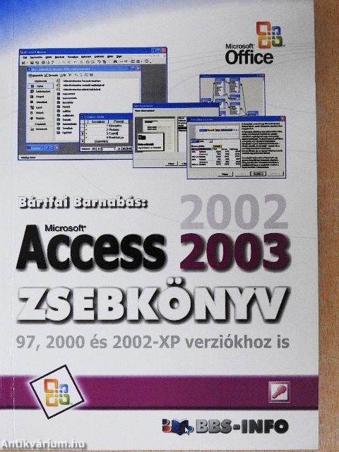Access 2003 zsebkönyv