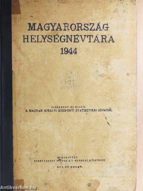 Magyarország helységnévtára 1944