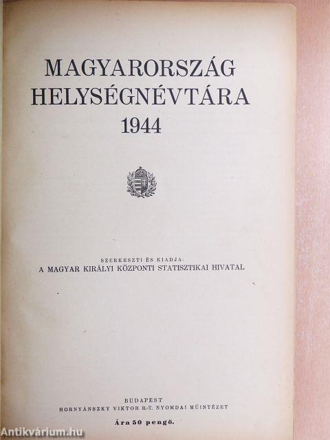 Magyarország helységnévtára 1944