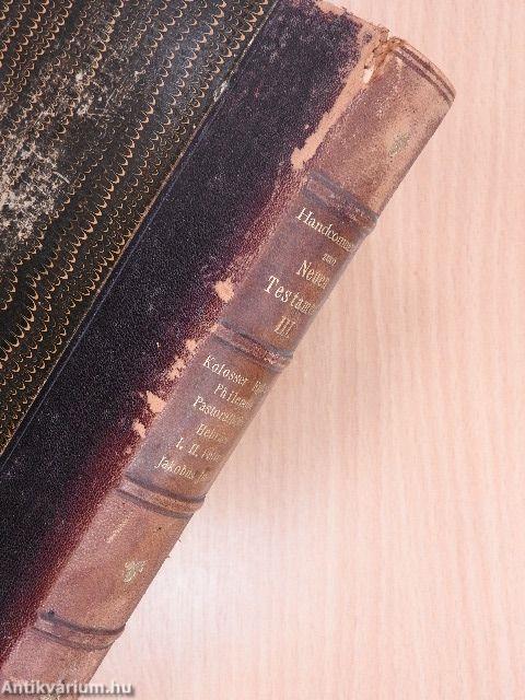 Hand-Commentar zum Neuen Testament III/1-2.