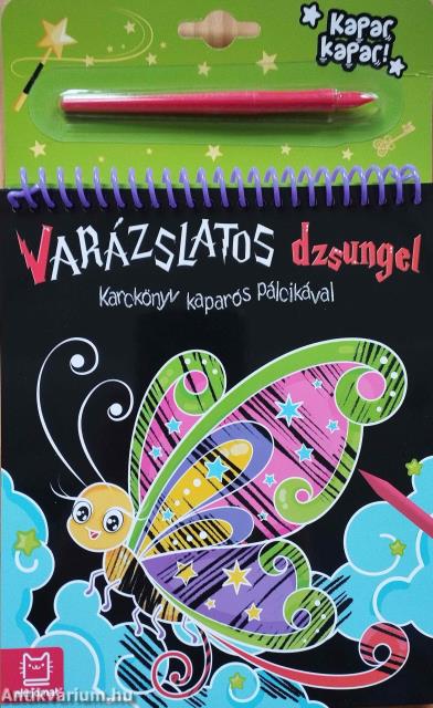 Karckönyv kaparós pálcikával -Varázslatos dzsungel