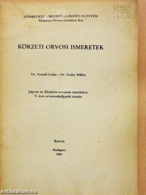 Körzeti orvosi ismeretek