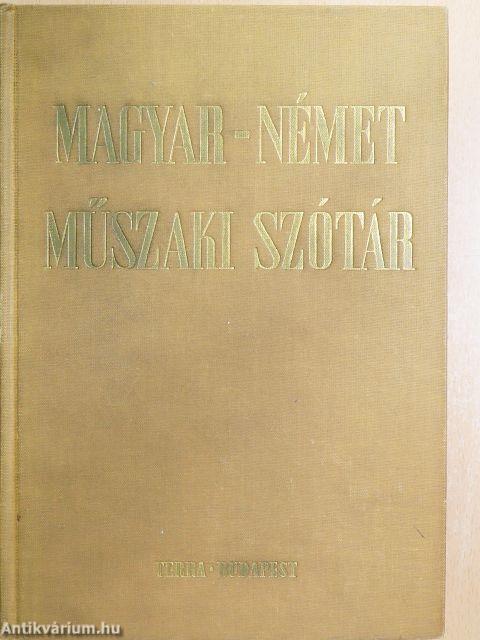 Magyar-német műszaki szótár