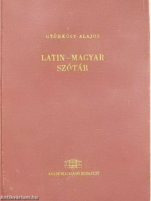 Latin-magyar szótár