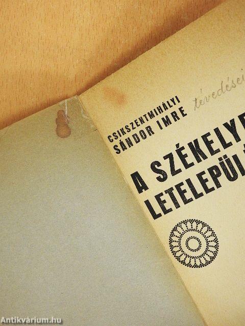 A székelyek letelepülése