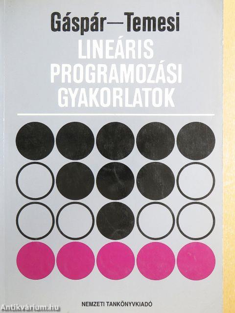 Lineáris programozási gyakorlatok