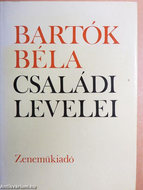 Bartók Béla családi levelei