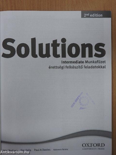 Solutions - Intermediate - Munkafüzet  - CD-vel