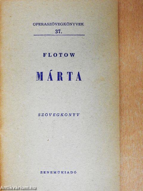 Flotow: Márta