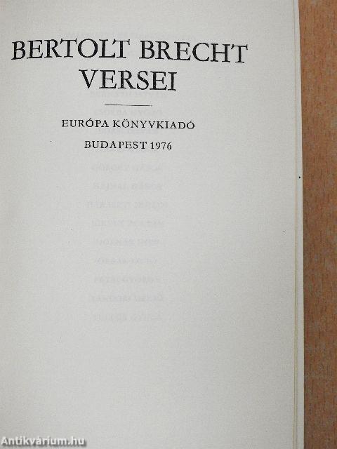 Bertolt Brecht versei