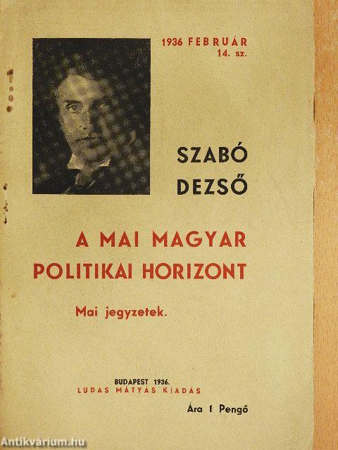 A mai magyar politikai horizont