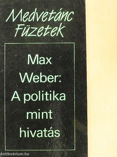 A politika mint hivatás