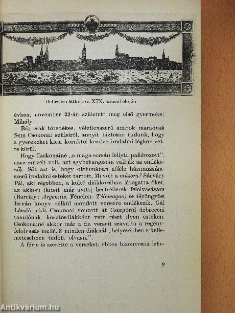 Csokonai Vitéz Mihály alkotásai és vallomásai tükrében