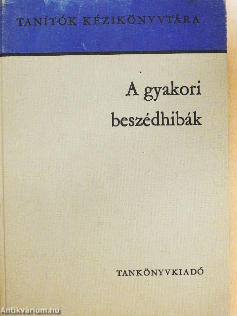 A gyakori beszédhibák