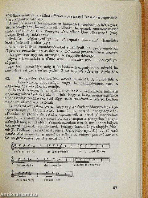 Mai francia nyelvtan