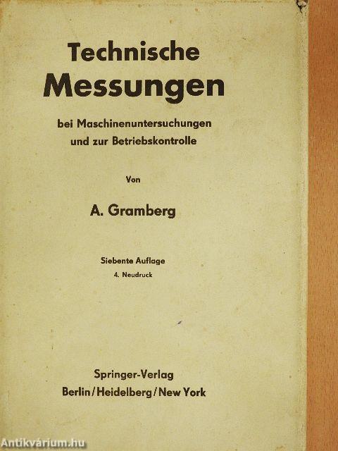 Technische Messungen bei Maschinenuntersuchungen und zur Betriebskontrolle
