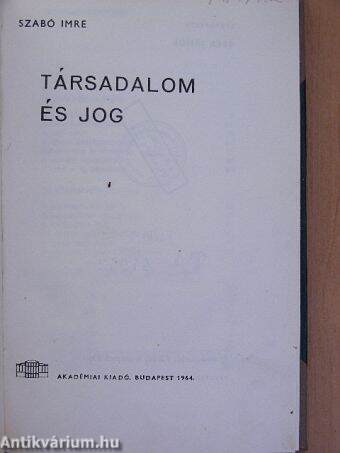 Társadalom és jog