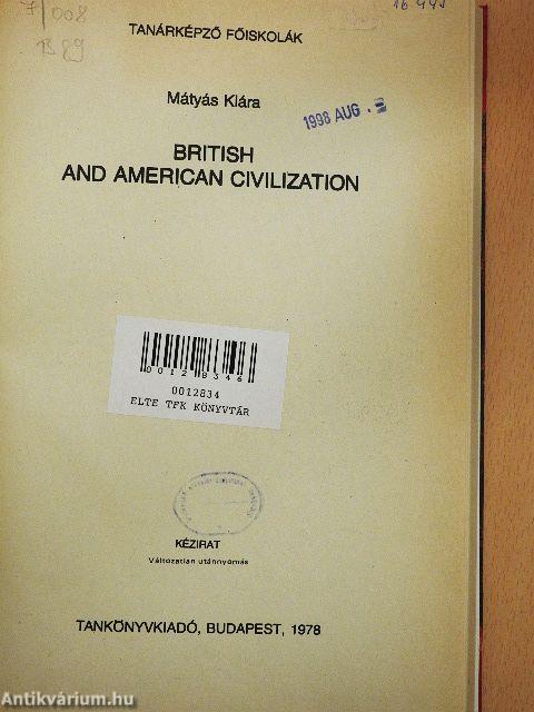 British and American Civilization