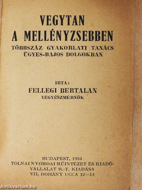 Vegytan a mellényzsebben