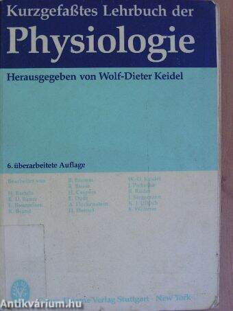 Kurzgefaßtes Lehrbuch der Physiologie