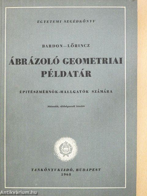 Ábrázoló geometriai példatár