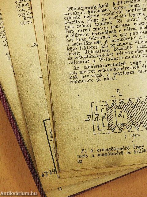 Kézikönyv esztergályosok és marósok részére