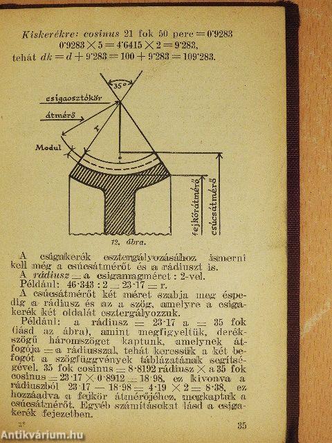 Kézikönyv esztergályosok és marósok részére