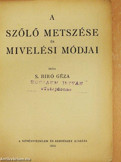 Szőlő metszése