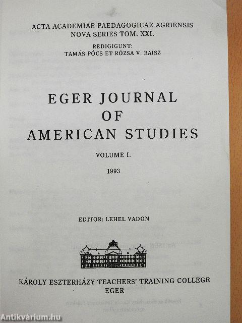 Eger Journal of American Studies I.