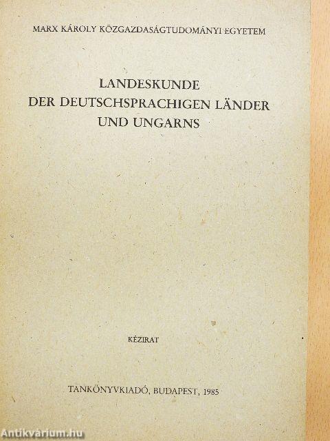 Landeskunde Der Deutschsprachigen Länder und Ungarns