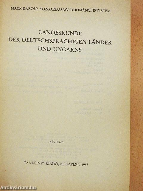 Landeskunde Der Deutschsprachigen Länder und Ungarns
