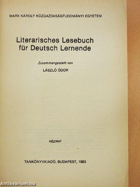 Literarisches Lesebuch für Deutsch Lernende