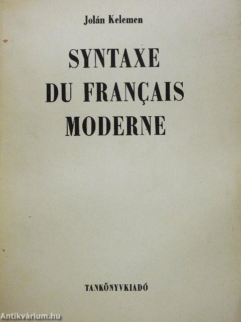 Syntaxe du Francais Moderne