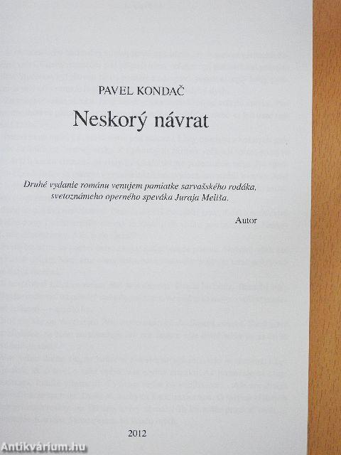 Útban hazafelé/Neskory návrat