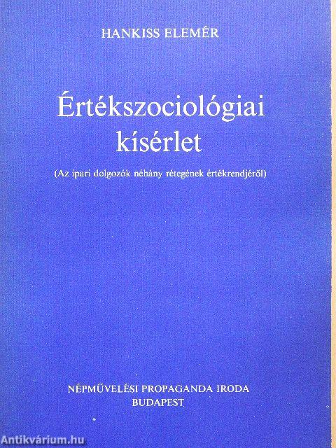 Értékszociológiai kísérlet