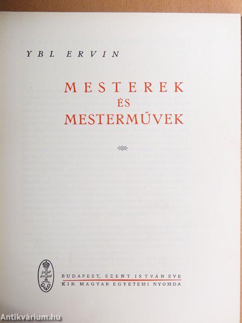 Mesterek és mesterművek