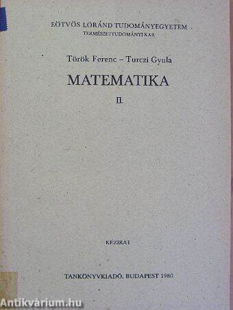 Matematika II.