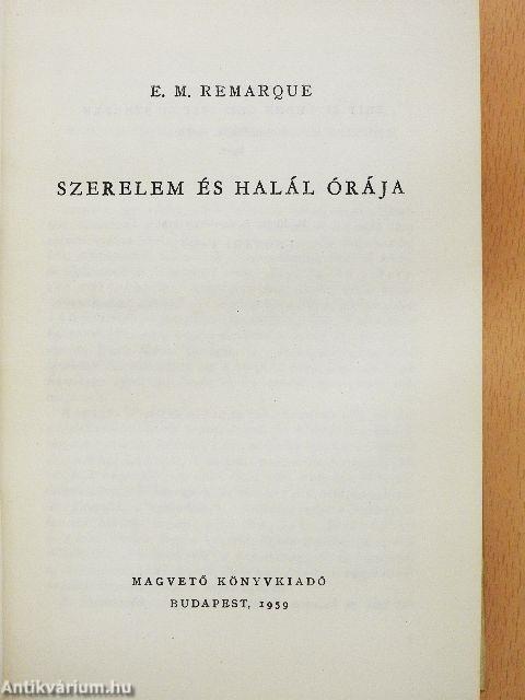 Szerelem és halál órája